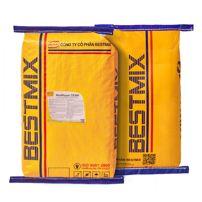 BestRepair CE300 bao 25Kg vữa sửa chữa gốc xi măng-polymer cải tiến