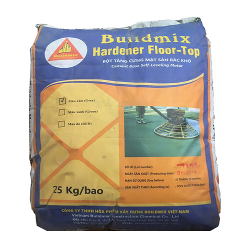 Bột rắc tăng cứng sàn, màu xám Buildmix Handener Floor Top Grey bao 25kg