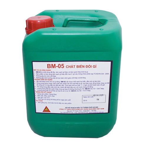 Chất biến đổi gỉ sắt thép BM-05 can 10 lít
