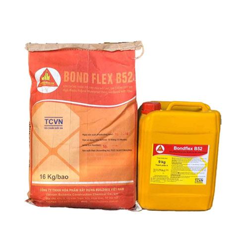 Chống thấm hai thành phần Bondflex B52 black bộ 5kg đàn hồi cao, gia cường cốt sợi
