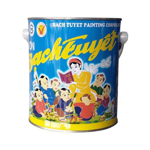 Sơn mạ kẽm trắng mờ Bạch Tuyết 4kg