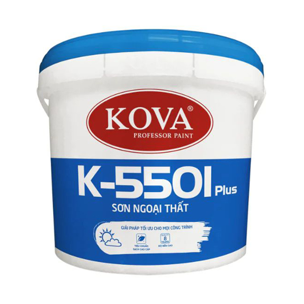Sơn ngoại thất cao cấp KOVA K-5501 Plus lon 3.5 lít